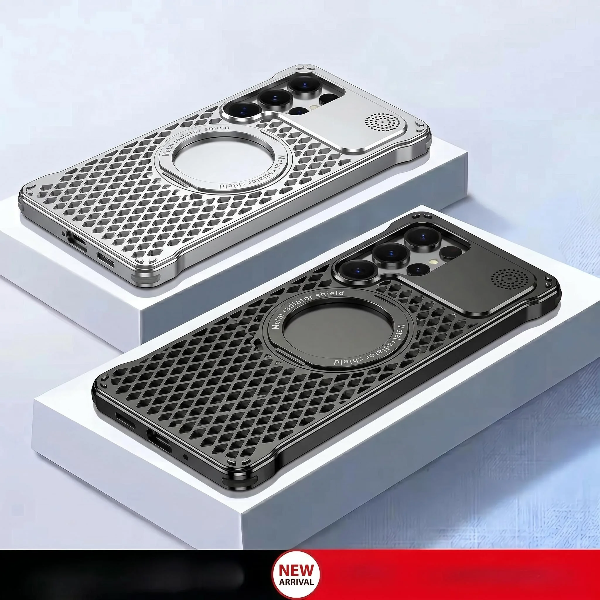 For Samsung Galaxy S26 S25 Ultra, 360° rotating bracket metal phone Case Magnetic wireless charging shockproof Back Cover