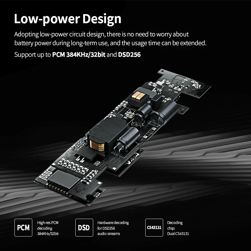 TRI TK1 Portable Lossless DAC/AMP 3.5/4.4MM Two Ports Dual-channel DAC Low-power Design Compatible with iOS/Android/MAC/Windows
