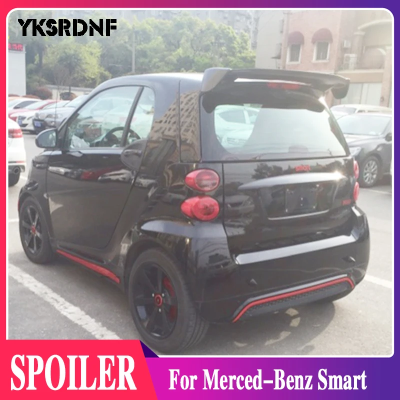 

ABS Plastic Unpainted Rear Trunk Wing Rear Lip Spoiler For Merced-Benz Smart Fortwo Foufour 451 453 Spoiler 2009-2019