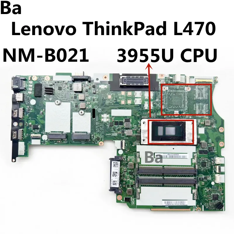 

For Lenovo Thinkpad L470 Laptop Motherboard mainboard DL470 NM-B021 CPU 3955U DDR4 Fully Tested