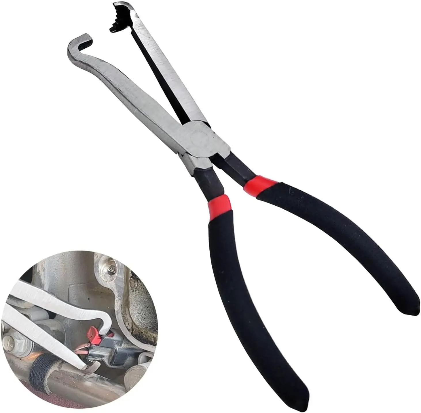 

Electrical Disconnect Pliers，8inch Automotive Tools Electrical Connector Pliers, Disconnect Pliers for Tab Style Plugs,Fuel L