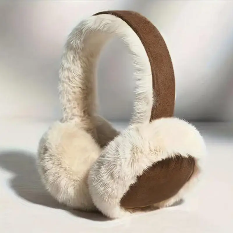 Soft Suede Plush Earmuffs พับหมวกหูหญิงฤดูหนาว Earmuffs Earflap อุ่นฝาครอบหูแบบพับได้