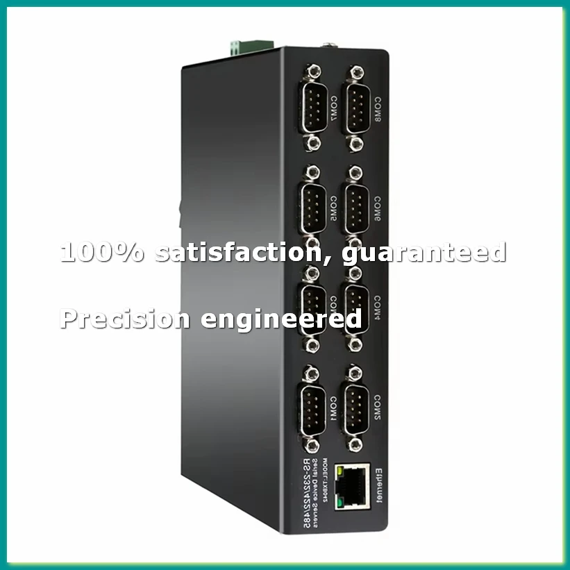 8 Port Serial Device Server Converter Ethernet to RS232/422/485 Support / Server/ Client/UDP Industrial Grade-A86Z