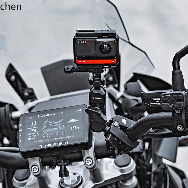 

HXL Motorcycle Accessories Mobile Phone Live Streaming Bracket Riding Sports Camera Fixed Bracket