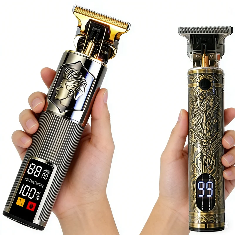 2026 Professional T9 Hair Clipper/Accessories | Beard/Body/Hair Trimmer | USB Fast Charging | Precision Electric Shaver for Men