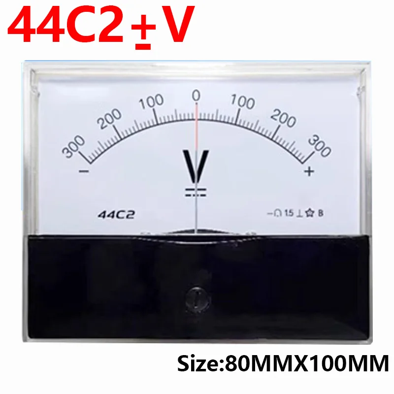 44C2 DC /75mv VoltmeterGauge Analog Panel V Current Meter50A -0 - 50A Voltmeter 3V 5A 10V 20V 30V 50V 100V 200V 300V 500V