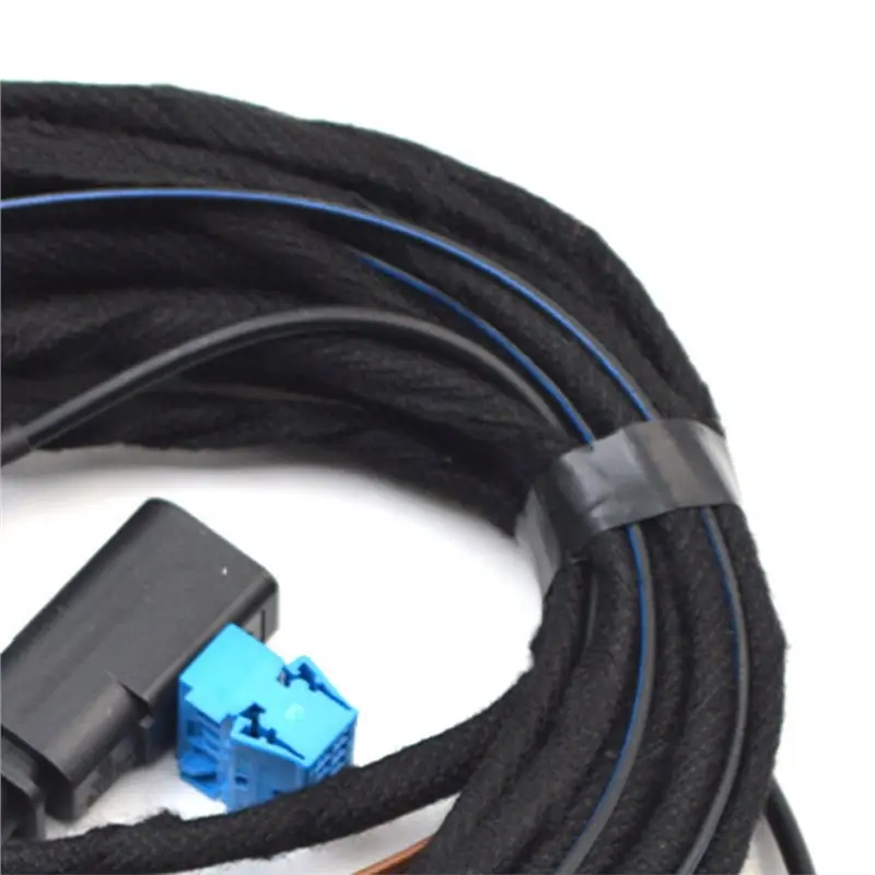 HOT-For VW Golf 7 2015-2018 MK7 PASSAT B8 POLO Compatible Flip Logo Rear View Camera Reversing Camera Cable Harness 5GG 827 469 view 5