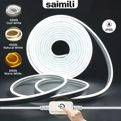 Touch Sensor LED Neon Sign Light Strip 5V USB Dimmable Waterproof Neon Lamp Flexible Tape Silicone Bedroom Backlight DIY Decor