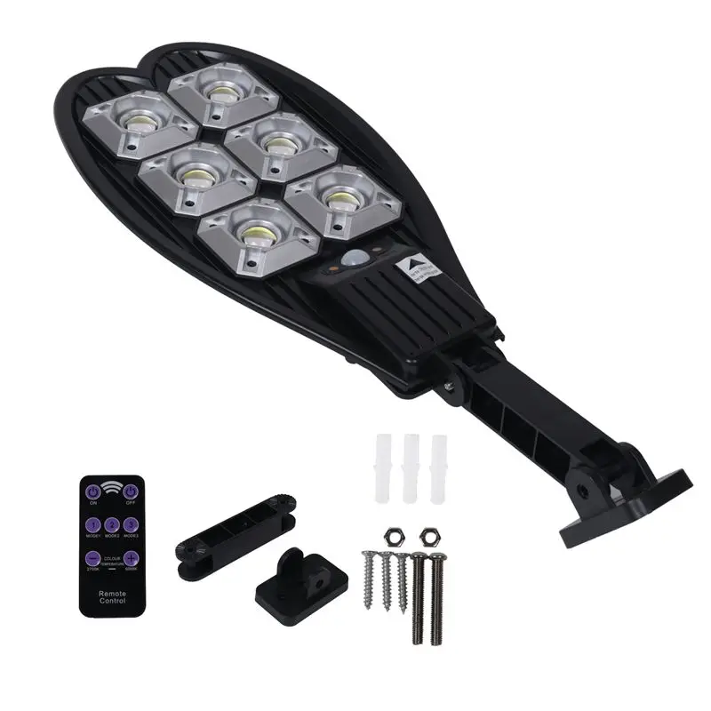 AT02-6000 Lumens Latest Outdoor Solar LED Light 3 Modes Outdoor Solar Lamp Motion Sensor Waterproof Solar Garden Street Lamp