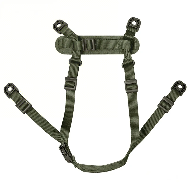 Tactical MICH/ACH AF PASGT/M88 Helmet Conversion Suspension 4-Point System Ballistic Helmet Chin Strap Bracket