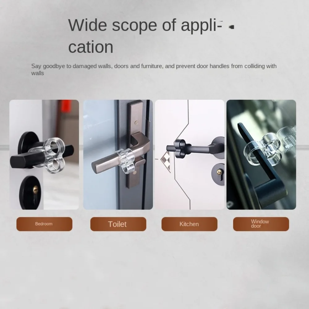 

1/4/8 шт., ручки из ПВХ, дверной стопор, прозрачная настенная защита, буферная накладка для ручки, О-образная форма, 1/4/8 шт., защищенная накладка для предотвращения столкновений