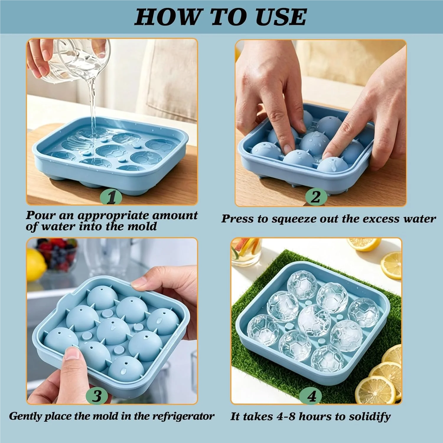 Soccer Ball Ice Cube Molds,9/4 - Party Games Gamecube 评论和价格