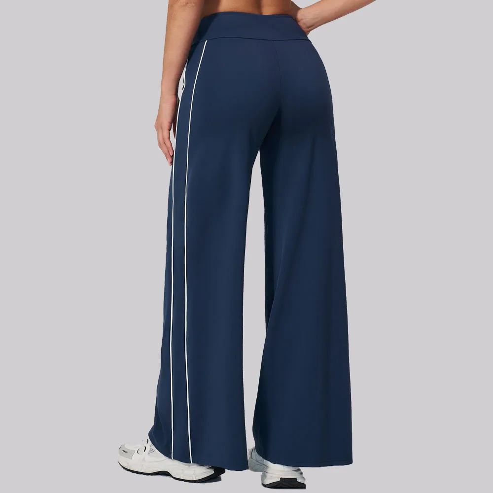 Yoga Pants Women's Gym Fitness Pants Casual Pants High Waist Straight Leg Wide Leg Pants Outdoor Sports Workout Running Tights