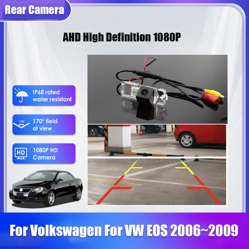 

Автомобильная камера заднего вида для Volkswagen для VW EOS 2006 ~ 2009 CCD Full HD камера ночного видения резервная парковочная камера противоударная
