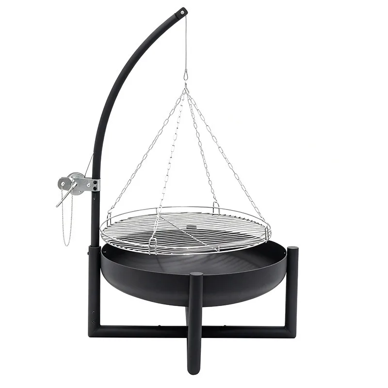 Lifting Fishing Stove Charcoal Barbecue Grill Multifunctional Heating Campfire Stove