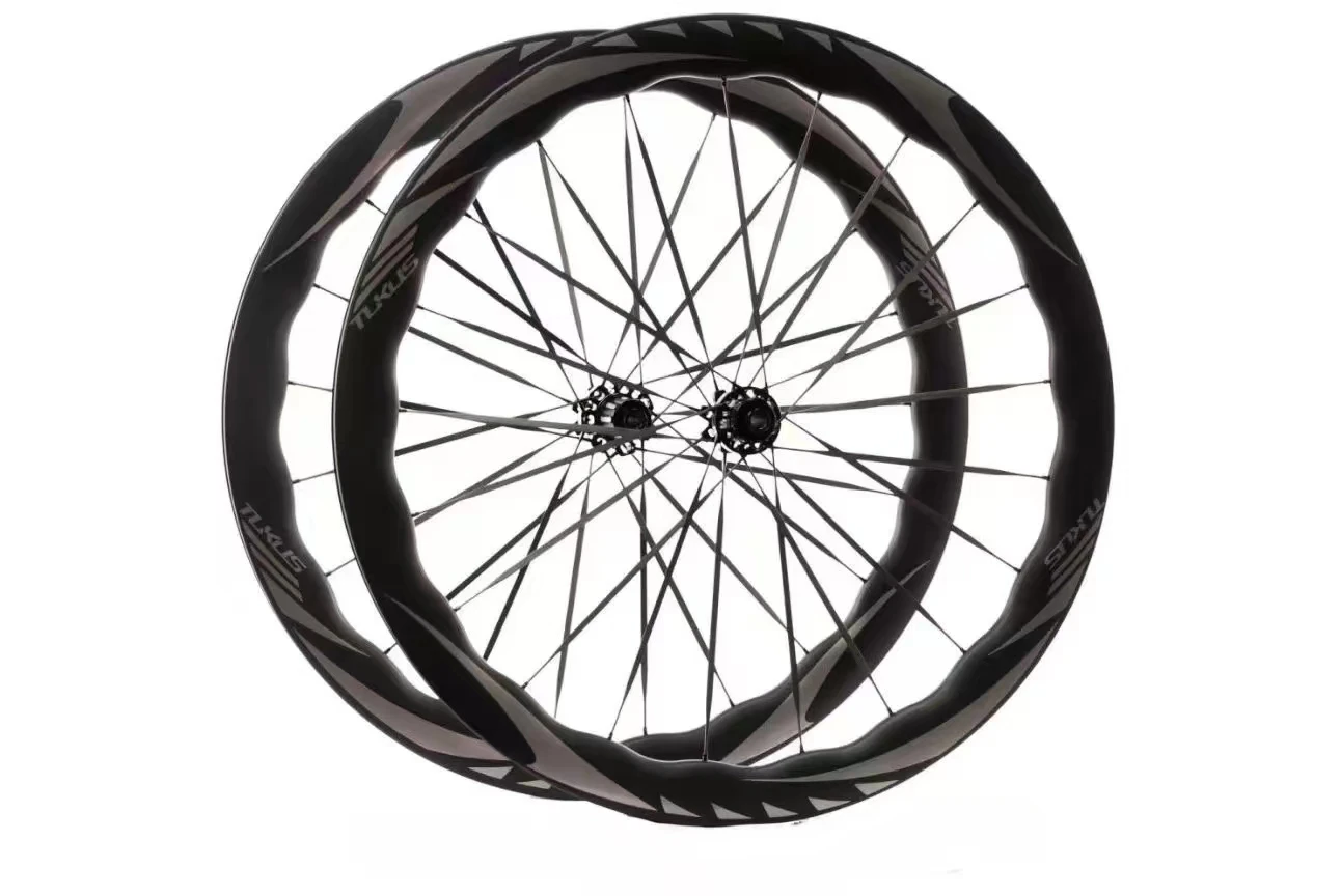 

TUKUS Carbon fiber Lightning series Huanjing ceramic flower drum carbon wheel 700C disc brake road bike wheel set