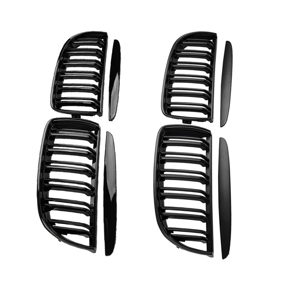 

1Pair Car Front Bumper Grilles Fit for BMW 3 Series E90 E91 2005-2008 51137120009, 51137120010, 51137117241, 51137117242