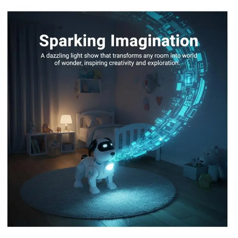 Programmable Robot Dog Electronic Pet Smart Walking Interactive Touch Control Stunt Toy Kids Early Education
