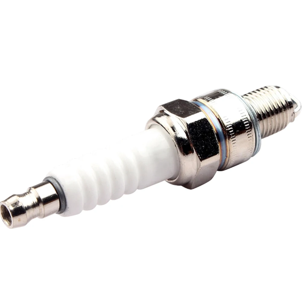 Gas Trimmer Ignition Electrode Spark for Lawn Mower Repair White Withstand Harsh Conditions For 4-stroke Brush Cutters
