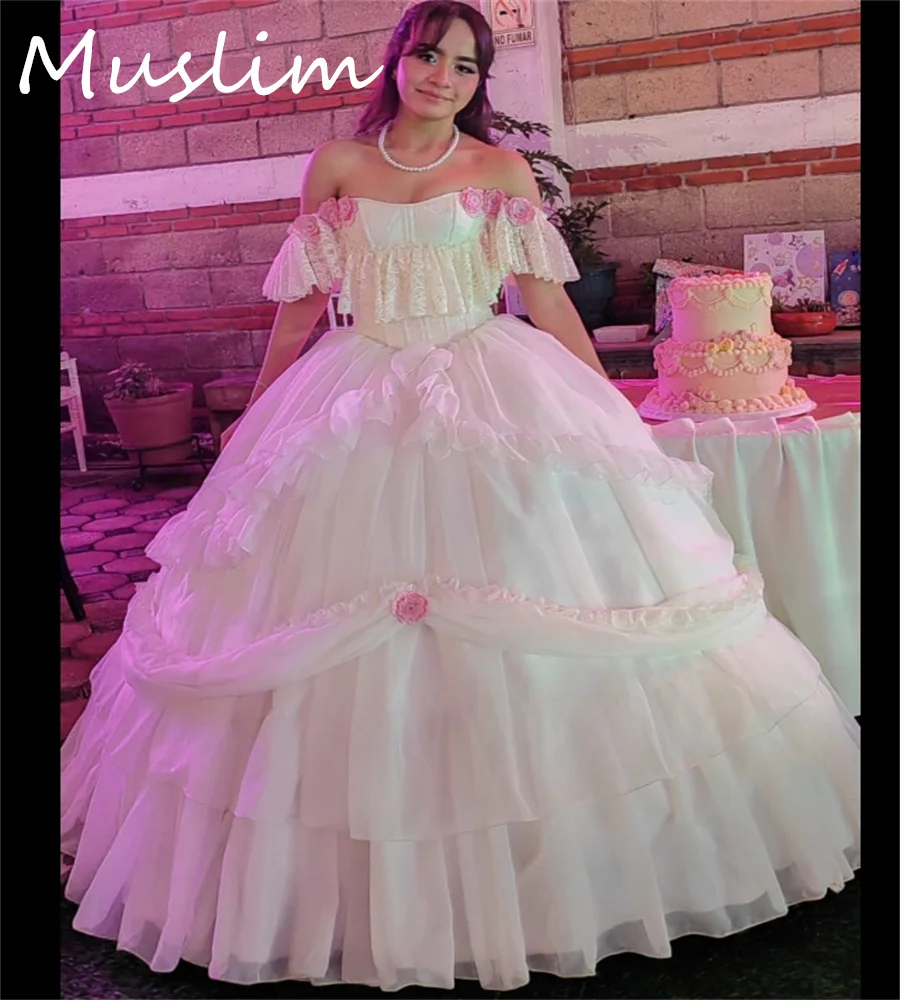 Vestidos victorianos De 15 vestido De quinceañera Charro 1860s vestido De graduación Vestidos De Xv Años florales volantes dulce 16 fiesta personalizada