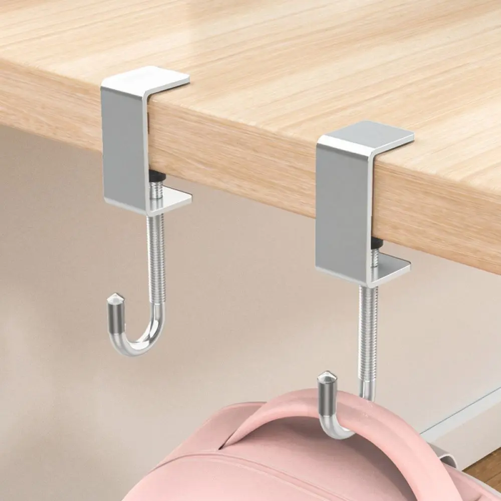 Under Table Socket Fixing Shelf Drill Free Cable Organizer Rack Metal Desktop Cord Management Holder Home Office Tool