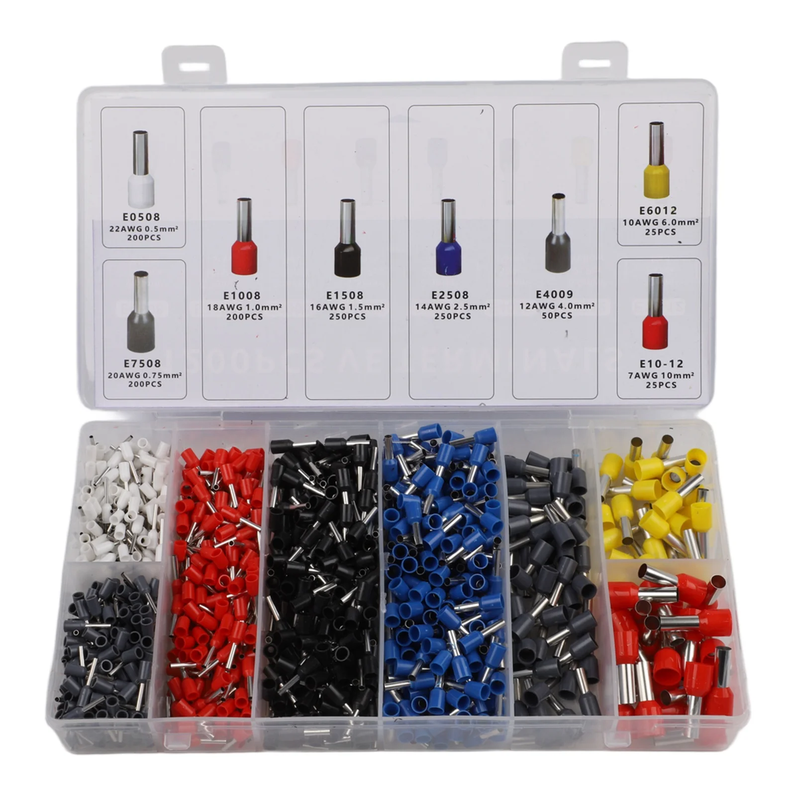 Electrical Connectors Crimp Terminals Electrician Tools Color-Coded Boxes Quick Wiring Completion Insulation