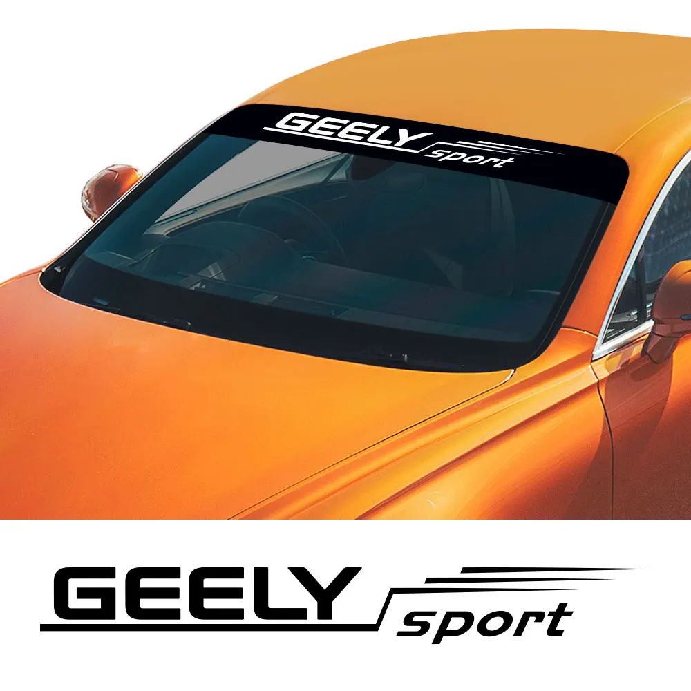 For GEELY GC6 GC9 EMGRAND EC7 EC8 CK ATLAS CK2 CK3 GT Auto Tuning Accessories Car Front Rear Windshield Sticker Vinyl Film Decal