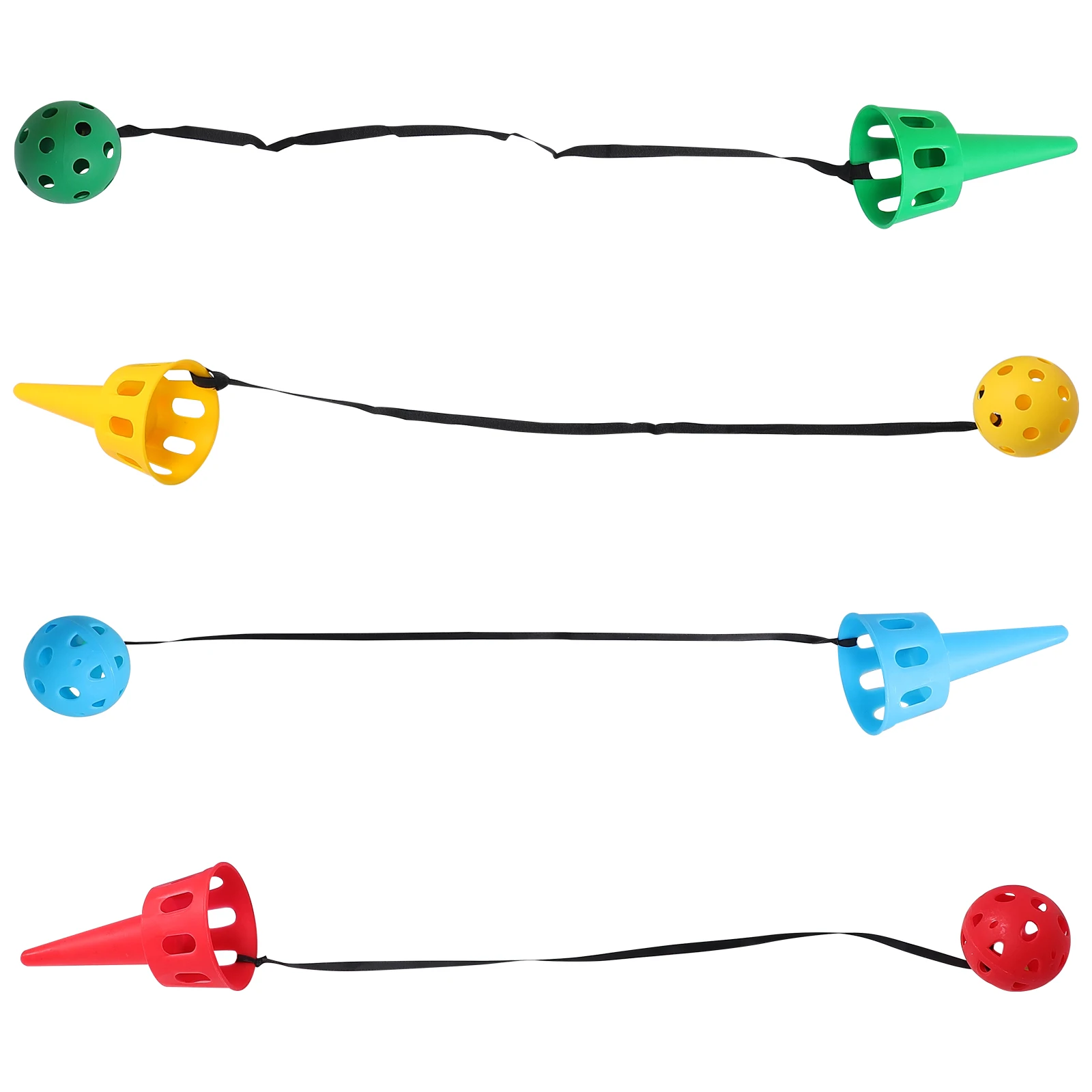 4 ensembles de jouets d'extérieur pour enfants, équipement de jeu, balles de Coordination œil-main, jeux de lancer, jeux de plein air pour enfants, balle de capture à la main