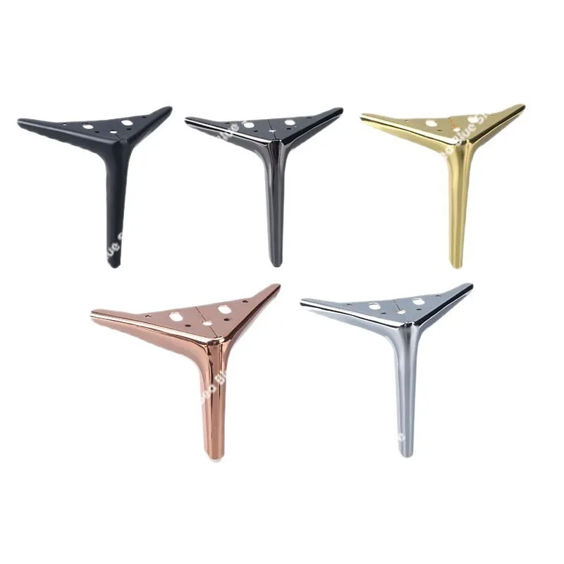 Light luxury three-legged TV cabinet, sofa foot coffee table cabinet, bedside table, support legs hardware furniture accessories