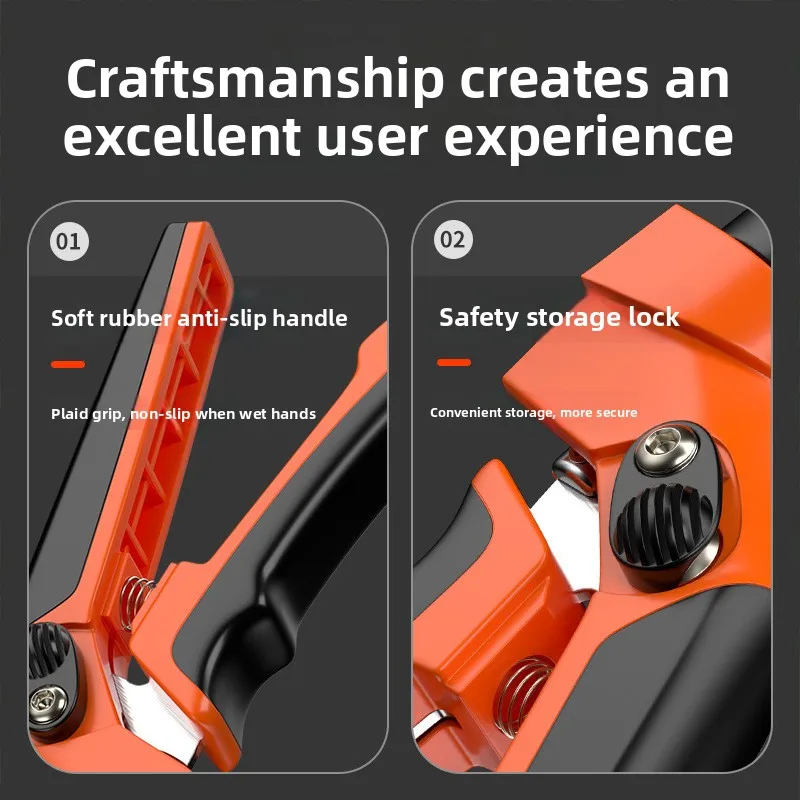 SK5 Tough Garden Pruning Shears Lawn Scissors Rotatable Hedge Trimmers Big Gardening Scissors for Easy Gardening Operations