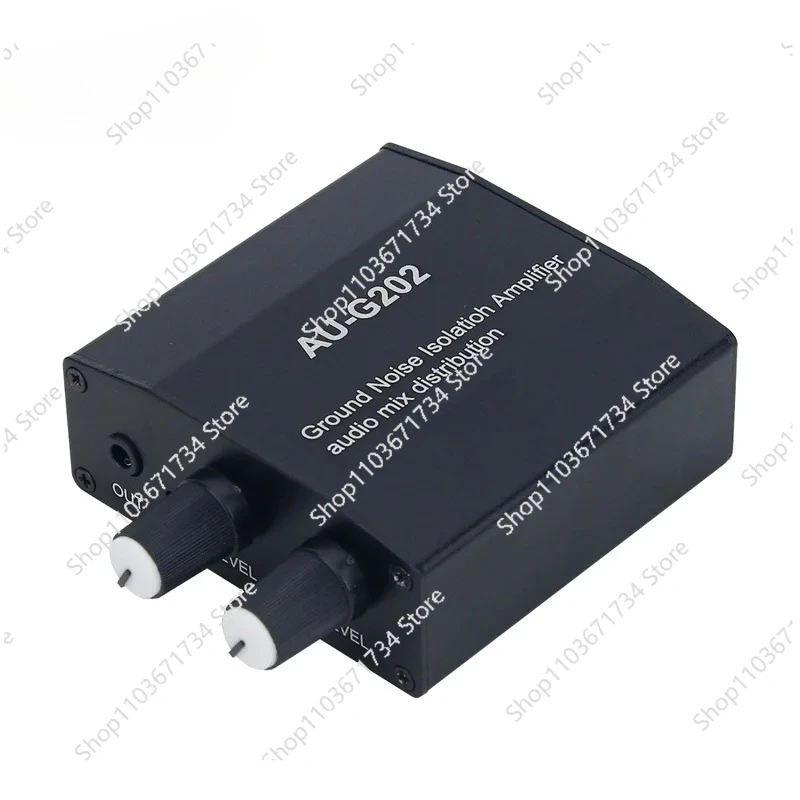 

AU-G202 Ground Loop Noise Isolator Audio Mixer with 2 Inputs 2 Outputs for PC NS PS Game Consoles