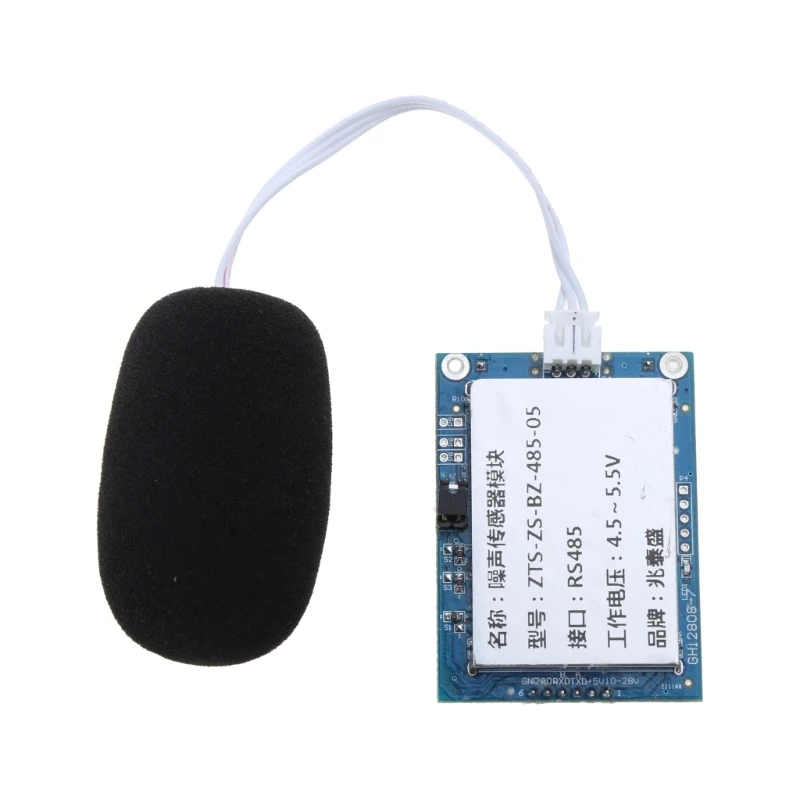 Módulo de detección de decibelios de ruido de grado Industrial, Sensor de sonido, medidor de nivel de sonido, medición de sonido TTL5V/RS485 5V