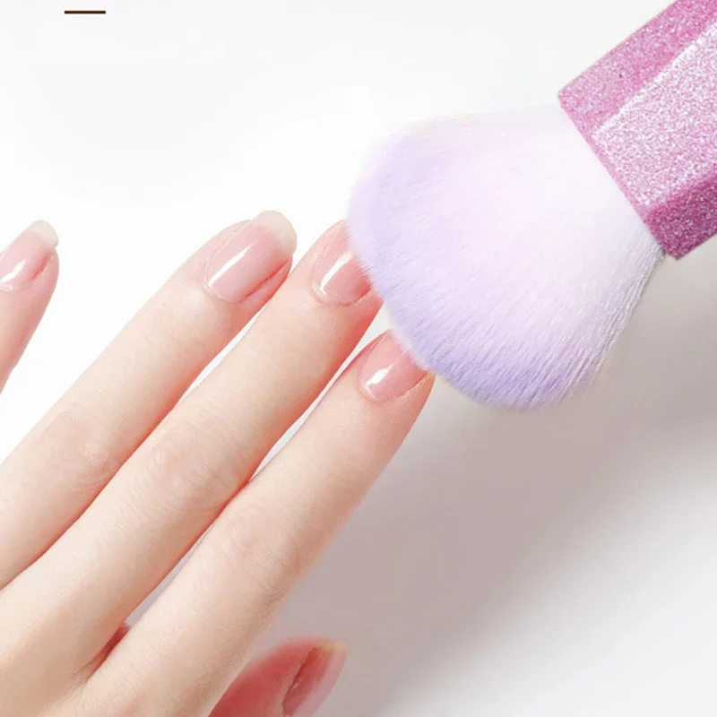 Bling Nail Dust Cleaning Bush Acrylic UV Gel Polish Powder Brushes Glitter Cleaning Make Up Brush Miękki pędzel do paznokci Narzędzia do manicure