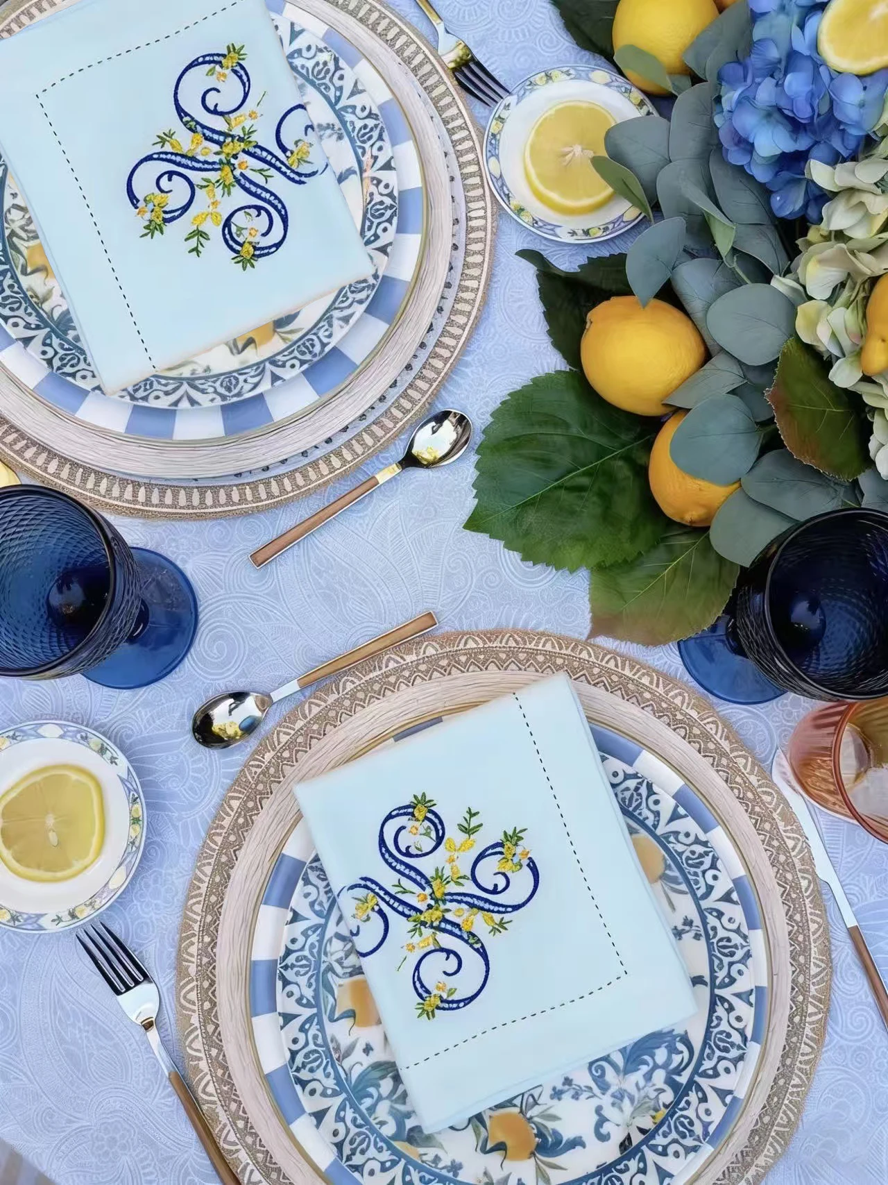 Nowość! 100% Czysty Len, Serwe – Monogrammed Handkerchief recenzja i cena