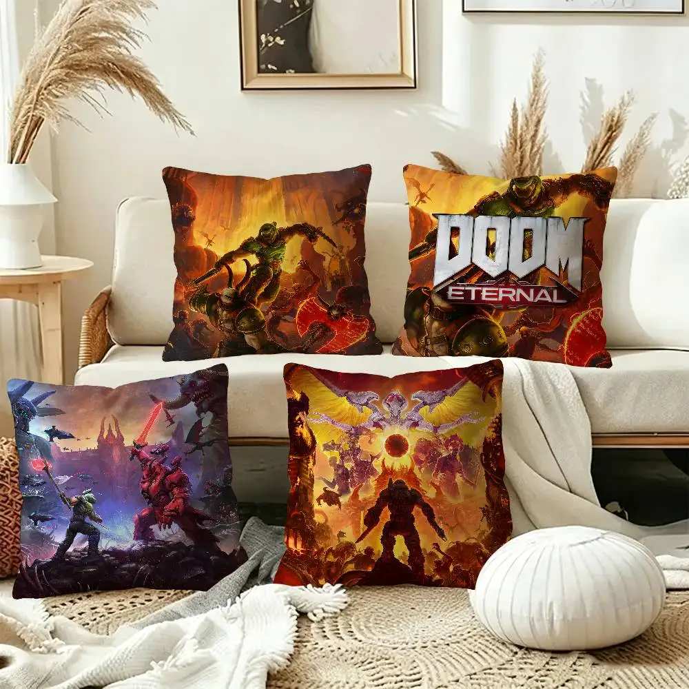 Popular Games D-Dooms Eternals Cushion Cover Polyester Sofa Cushions Decorative Throw Pillows Home Decoration Pillowcover