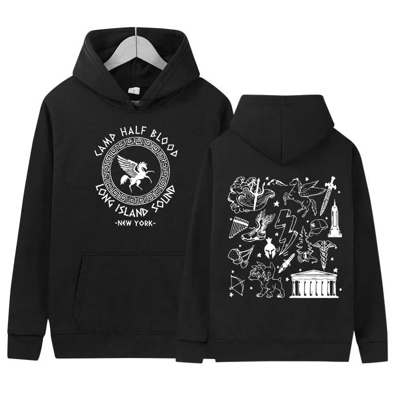 

Half-Blood Percy Jackson Hoodie Camp Long Island Sound Casual Pullover Women's Fashion Clothing Oversized Loose Sweatshirt