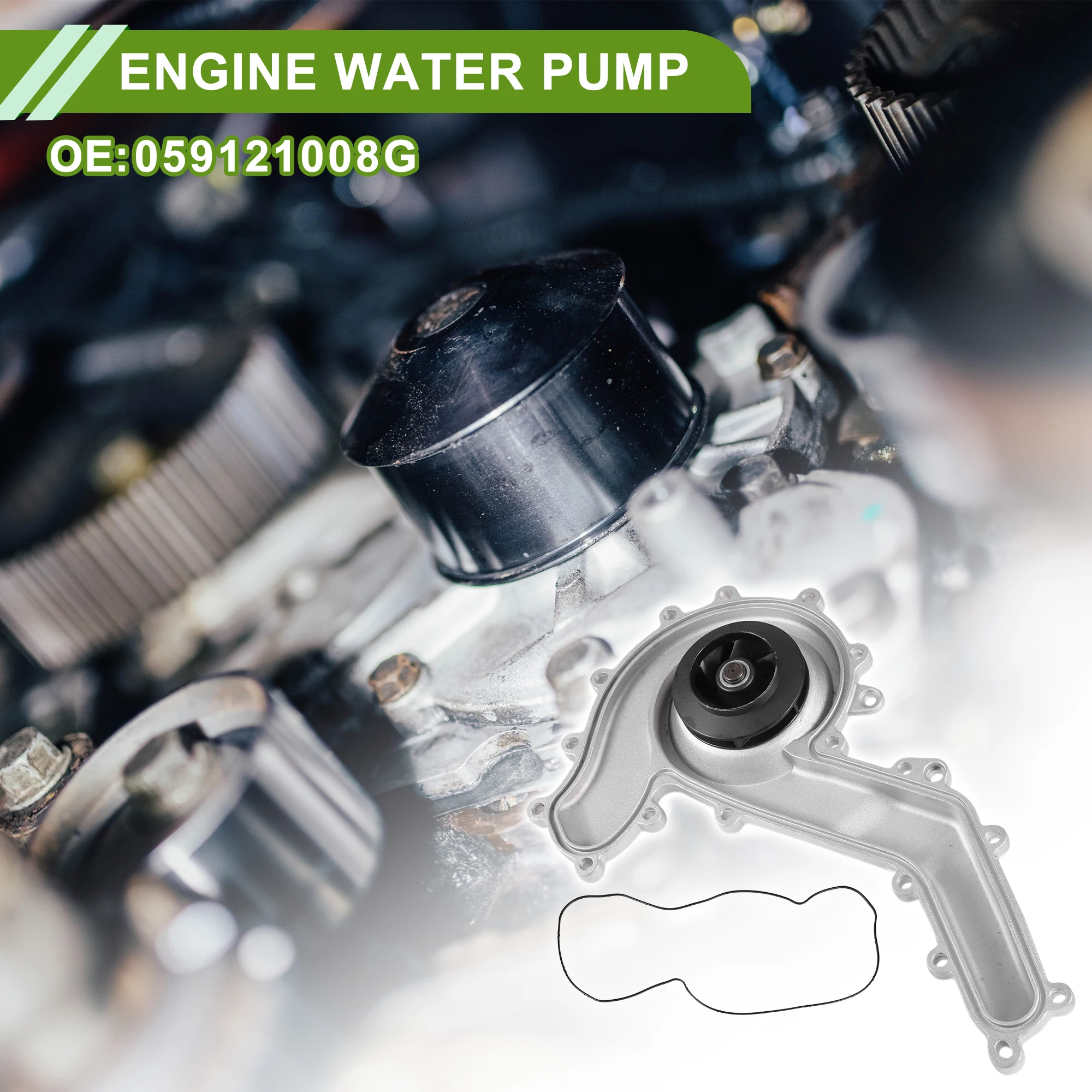 

UXCELL Engine Water Pump for Audi A6 2014-2022 No.059121008G Cooling Water Pump