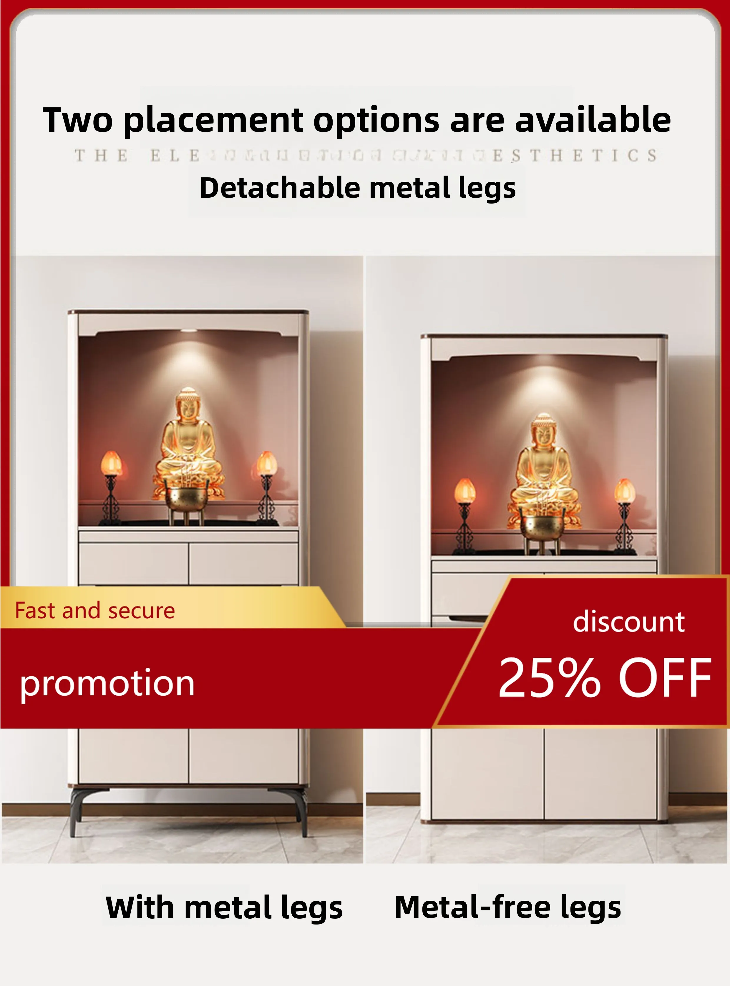 YFY Altar Table God Altar Cabinet God of Wealth Altar Incense Table Standing Cabinet Modern Simple Guanyin Bodhisattva Shrine