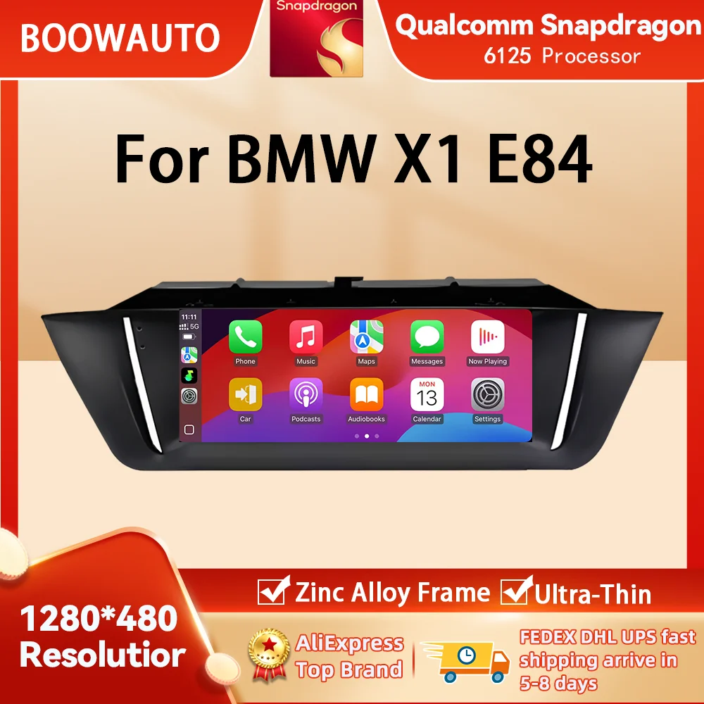 Qualcomm Snapdragon 6125 New 8.8inch Andorid Screen For BMW E84 X1 2009-2015 Car Video Players Wireless AUTO CarPlay GPS NAVI