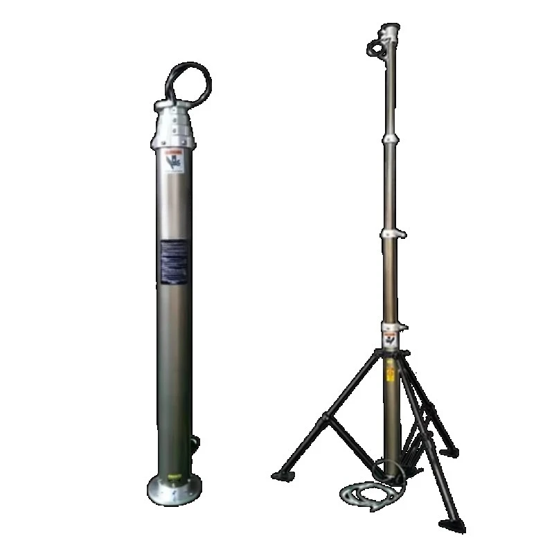 

Aluminium pneumatic telescopic mast 15kg payload telescopic mast 4M