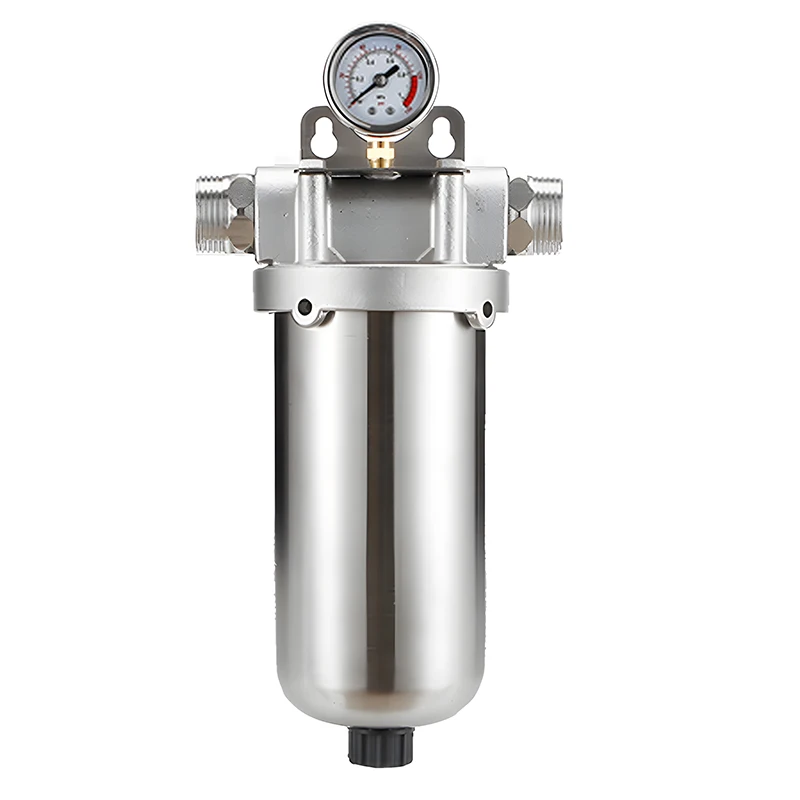 Stainless Steel Outdoor Commercial Household Whole House Well Water Pre-filter 15-25T/H Flow Rate 40 Micron Filtration
