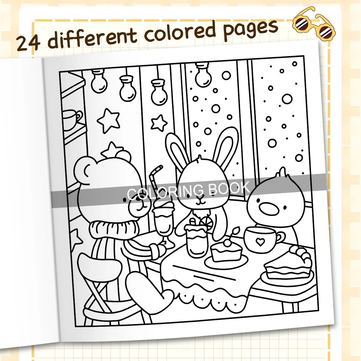 كتاب تلوين لعطلة عيد الميلاد للبالغين يتميز بأنماط كرتونية جريئة وسهلة للاسترخاء للأطفال كتب رسم ذاتية الصنع