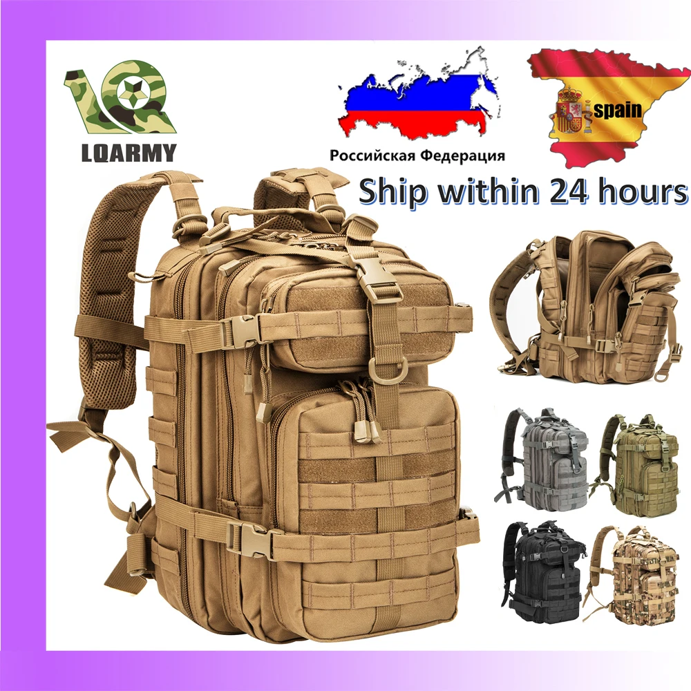 35L Tactical Backpack Molle Assault Rucksack Men Women Backpacks Travel Camping Hunting Hiking Backpack