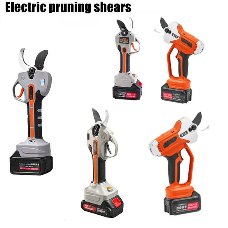 

Professional Electric Pruning Scissors Lithium Battery Scissors Fruit Tree Branch Scissors Gardening Branch Pruning ElectricTool
