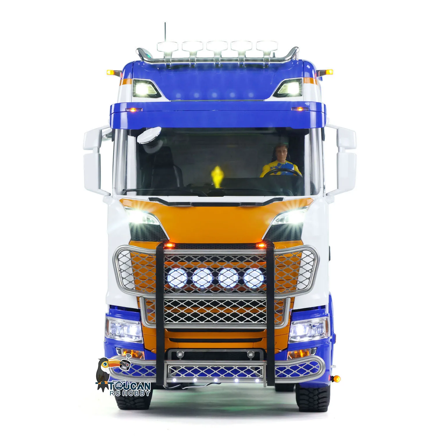 

Metal 6x6 1/14 Remote Control DIY Tractor RC Trcuk 2-speed Gearbox ST8 Sound Painted Finished Car Vehicle Light Toys THZH2043