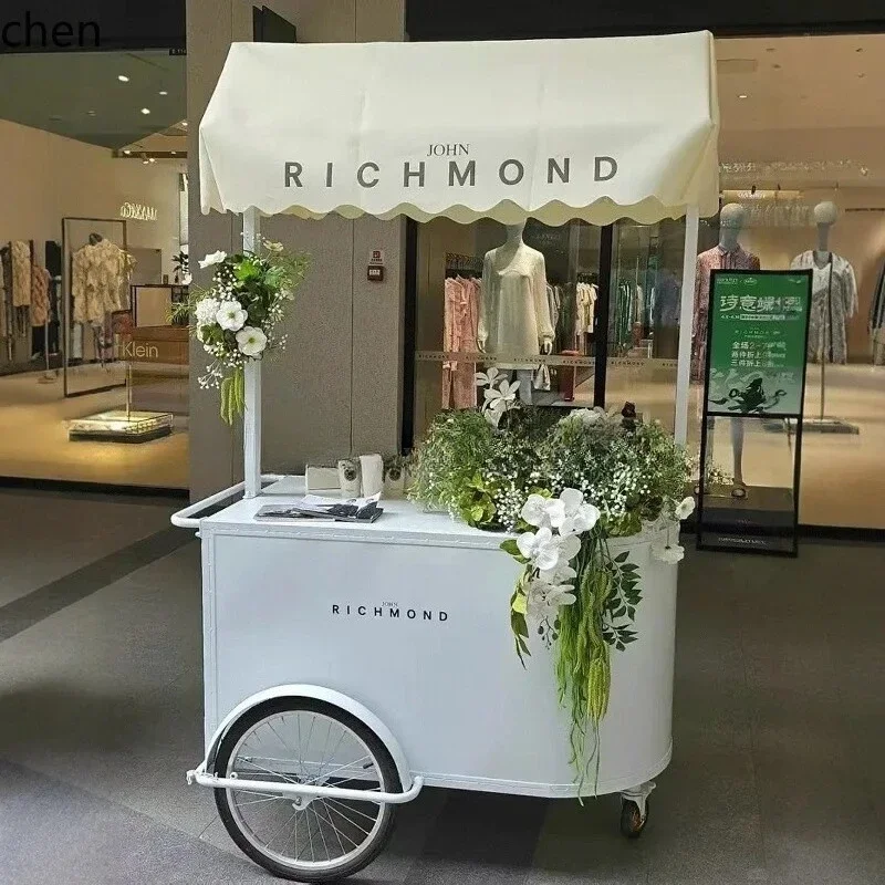 HW-11   Iron Art Night Market Stall Cart Display Stand Hotel Exhibition Stand Mall Sales Cart
