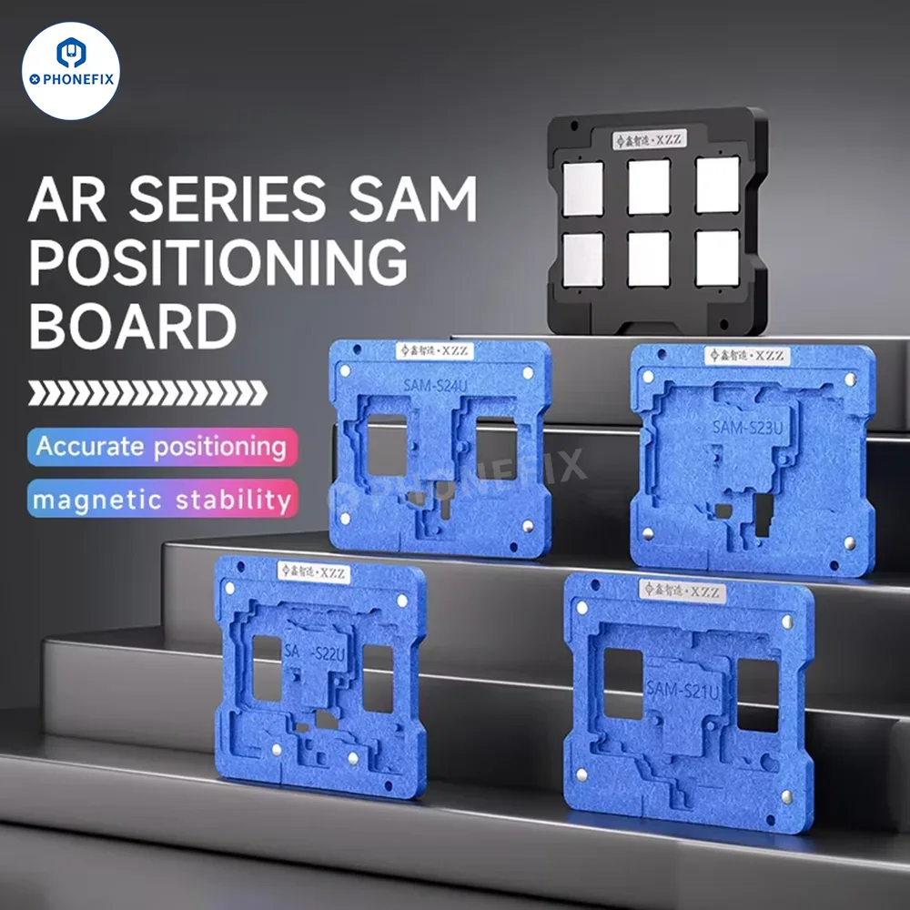 XZZ AR SAM Motherboard Middle Layer Stencil Tin Planting Reballing Platform for S21/S22/S23/S24 Ultra Soldering Repair Tool Set