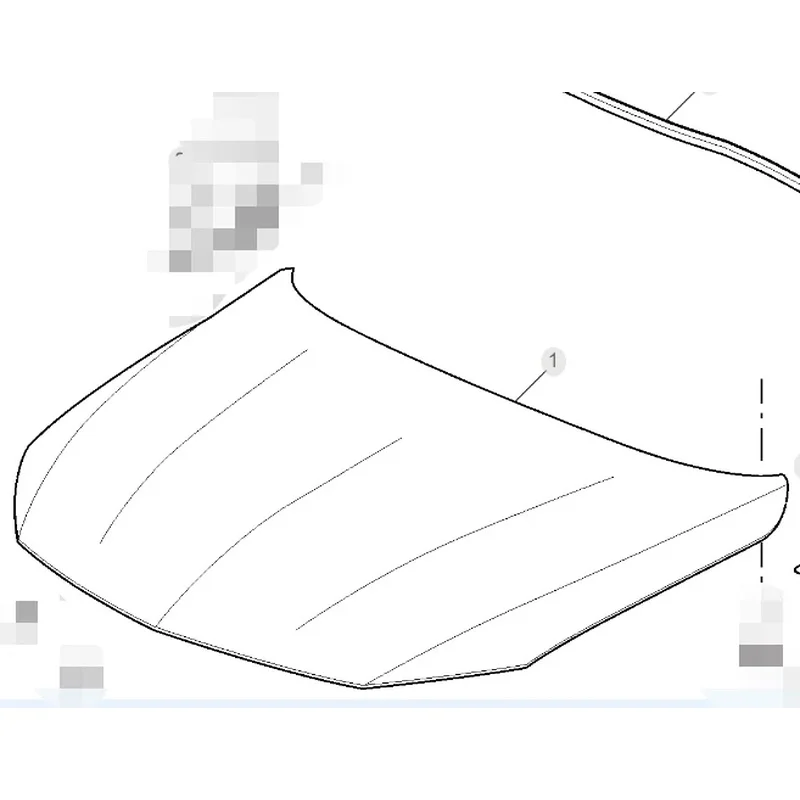 High Quality SAIC MG Auto Spare Parts Engine Hood Bonnet OE PN 10236721 Body Parts MG I5