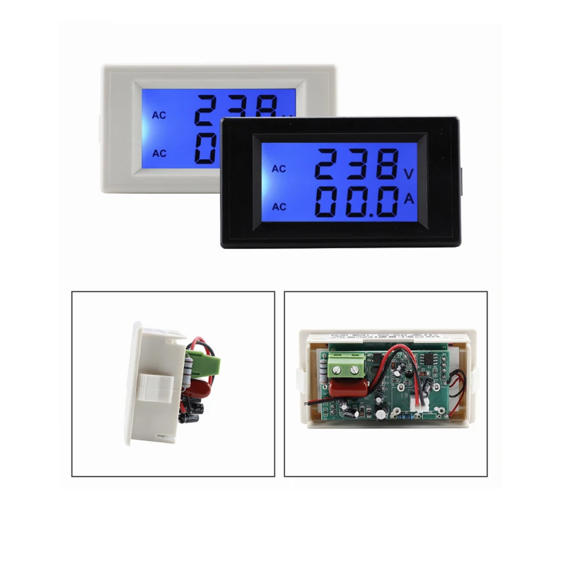 D69-2042 Dual Display Voltmeter Ammeter AC80-300V 0-50A 0-100A with Current Transformer Voltage Meter