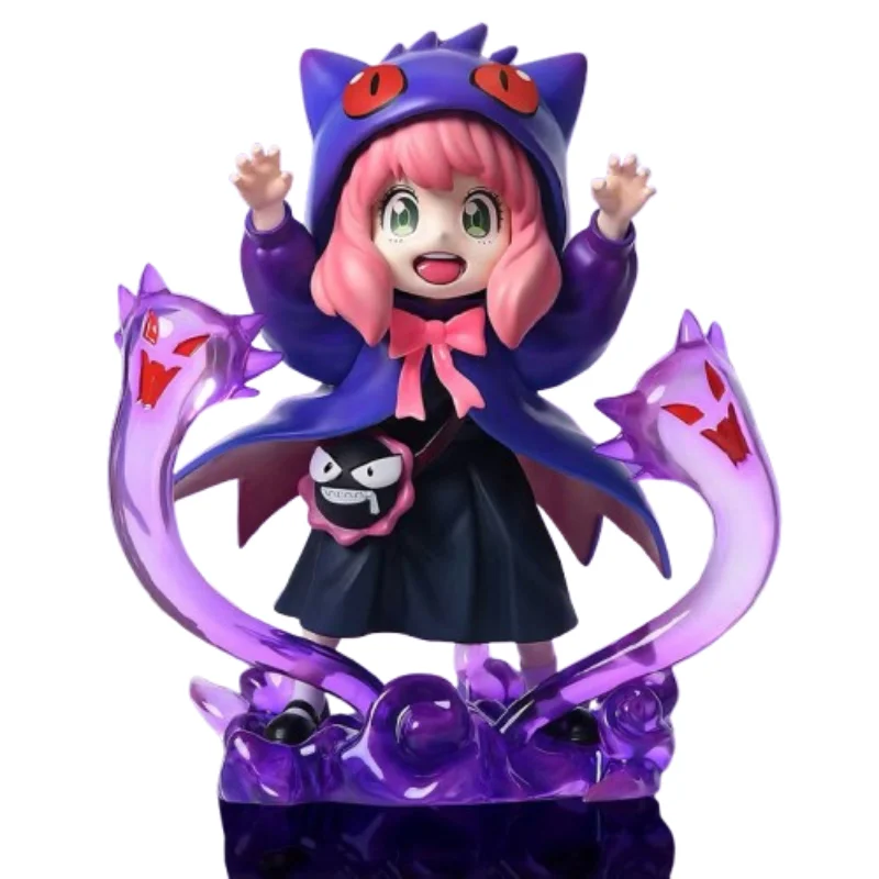 Stock Spy Family Ania Cos Gengar, ограниченная серия PokéMon Gk, модная игровая модель ручной работы, орнамент, детская игрушка, подарок для друзей, периферийные устройства